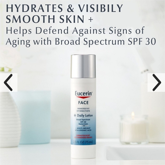 Eucerin Other - Eucerin Face Immersive Hydration Daily Lotion SPF 30 - White